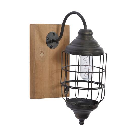 Black Iron Industrial Candlestick Holders, 15" x 6" x 11"